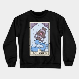 Aquarius card Crewneck Sweatshirt